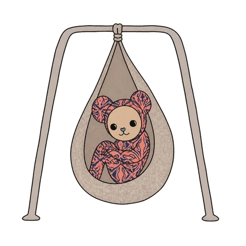 Safe in the cocoon swing
