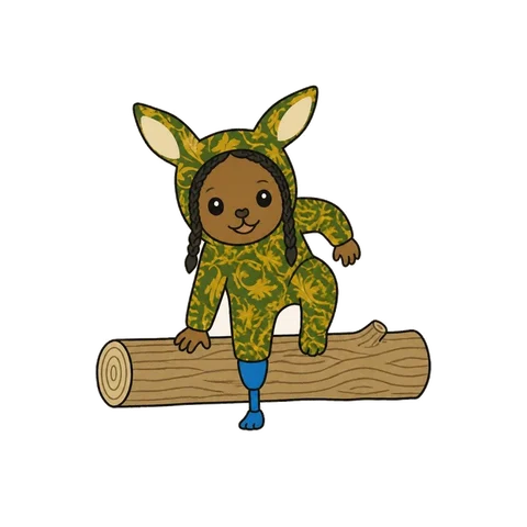 Climbing a log
