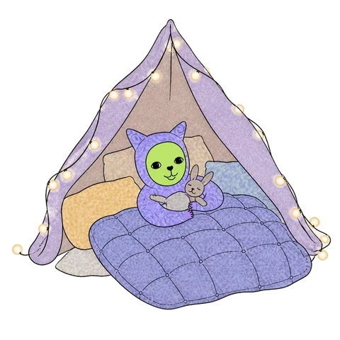 Resting in the quiet den